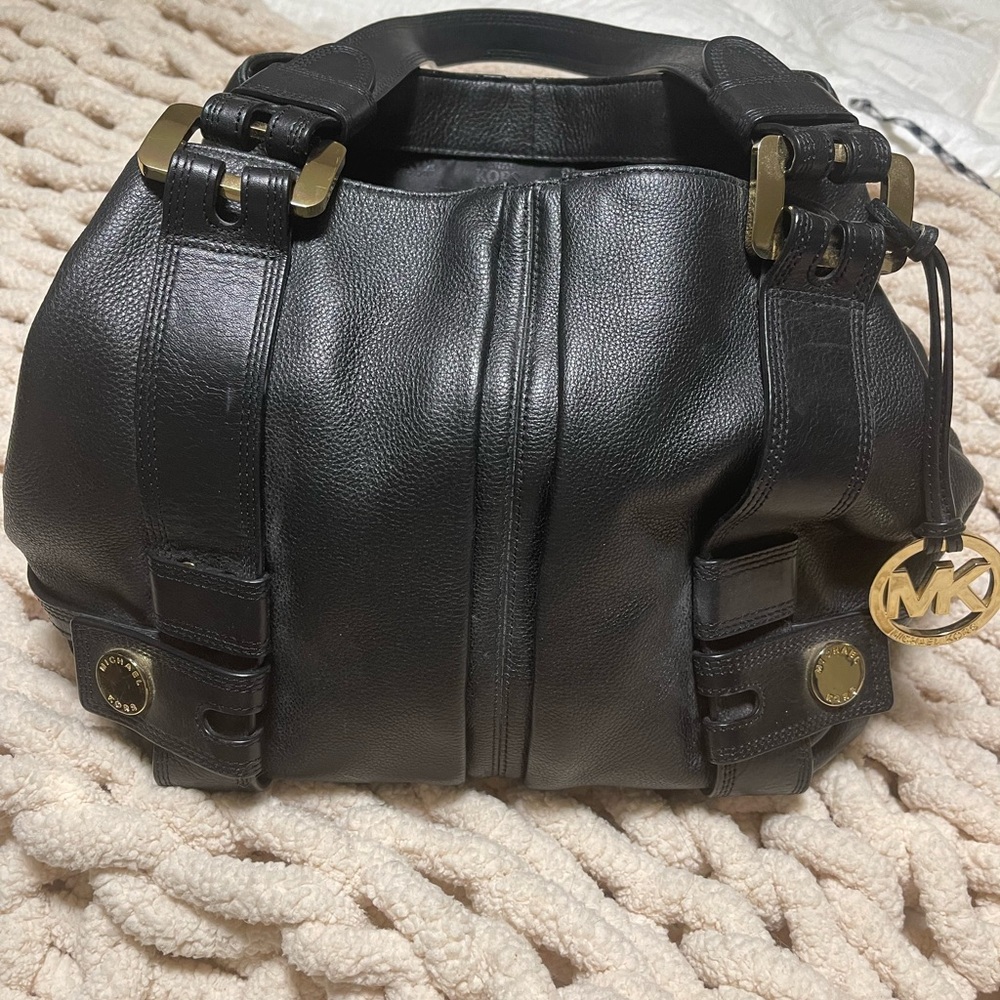 Michael Kors Black Pebbled Leather Satchel -NWOT